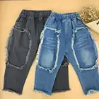 fashionable spring kids clothing wear boys children jeans pants