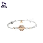 Hot sale ball shape 925 sterling silver cuff bracelet