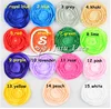 The new DIY hand curling Satin Flower multilayer grilled side children headdress accessories 15 color flowers