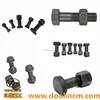 For Daewoo Excavator Parts Fasteners Black Bolts and Nuts