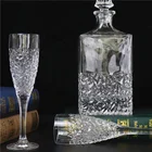Wine Goblets Decanter Set Bohemia Lead Free Crystal Glass Decanter Set High Quality Goblets Wine Decanter Set