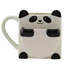 Decorative 3D Panda Cookie Pocket Ceramic Coffee Mug