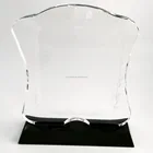 Top quality shield shape K9 custom art crystal trophy awards craft