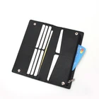 RFID Blocking Ladies Card Holder Organizer Bifold Wallets Women Long Leather Clutch Wallet