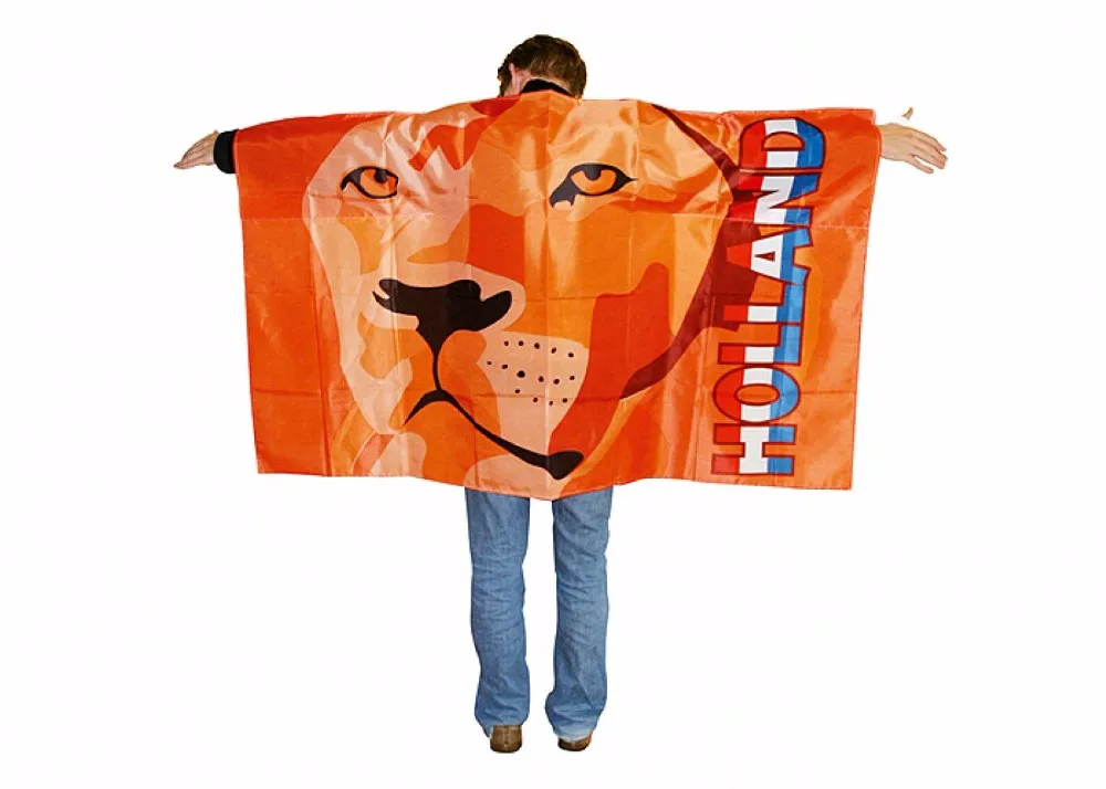 High Quality Printed Type Custom Polyester Sport Game Flag Cape