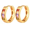 14K Gold Cz Diamond Bali Fashion Model Earring Design, New Saudi Statement Metal Ear Stud Jewelry