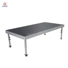 Commercial performance aluminum stage square height adjustable stage platform
