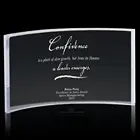 Cheap blank clear glass crystal awards plaque for Paperweight