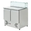 Stainless Steel Salad Display Refrigerator Bar Fridge Equipment Cooler Restaurant Pizza Counter BN-PS900GT