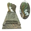 antique himalaya SRE granite gravestone tombstone headstone with colored tree and river