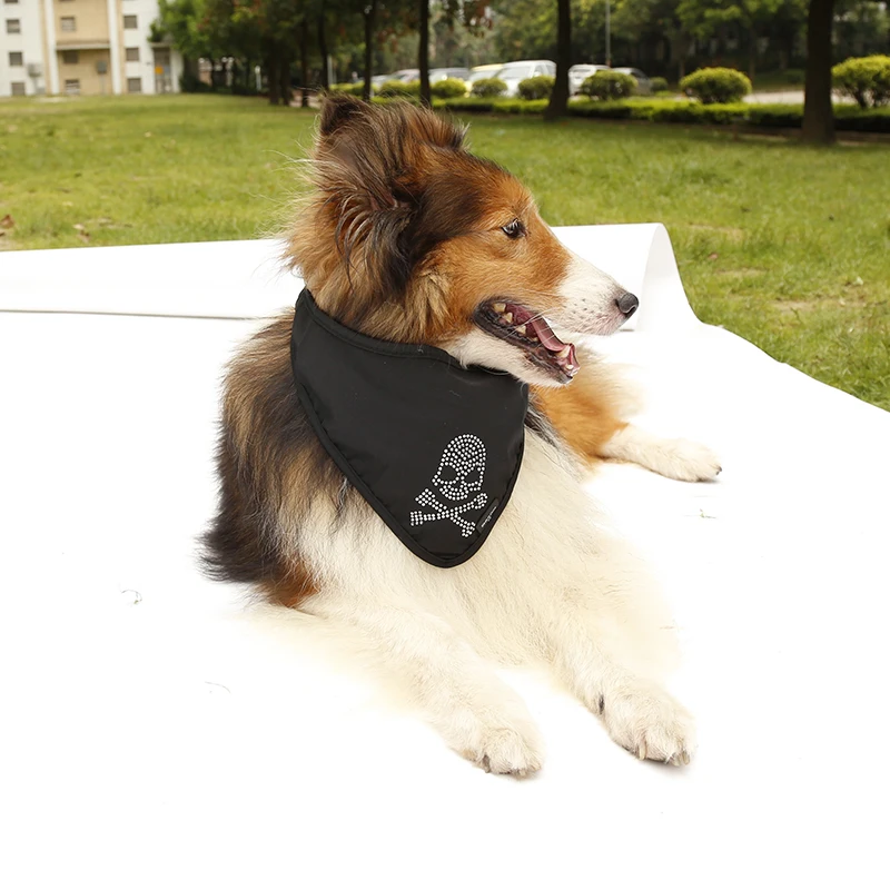 Fashion Dog Bandana Stylish Dog Scarf New Design Rhinestones Dog Bandana, View dog bandana