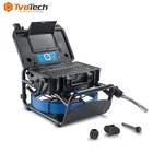 Fiberglass Push Rod Cable Plumbing Storm Drain Camera With Sonde And Locator - Pipeline Sewer Inspection System