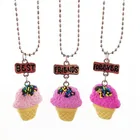 Friends Best Friends Forever Necklace Silver Tone Beautiful Colorful Small Cake Charm BFF Necklace Children's Day Gift