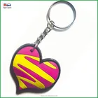 Customized plastic heart shape key chain
