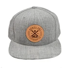 Custom leather patch logo snapback hats wholesale