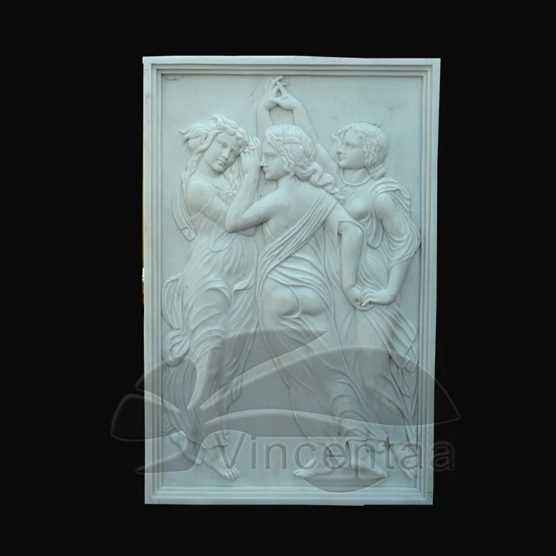 New Design Marble Wall angel Relief with 17 Years Foundry