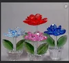 Fantastic crystal glass flower with appealing appearance