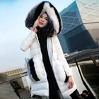 2017 New Design Fox Fur Collar Thickening Women Winter Down Coats