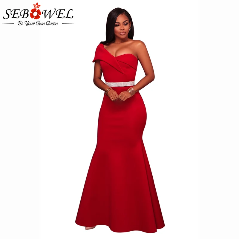 Red-Sexy-One-Shoulder-Ponti-Gown-LC61774-3-1 