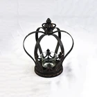 Iron Antique Wedding Unique Black Metal Candlestick Holder