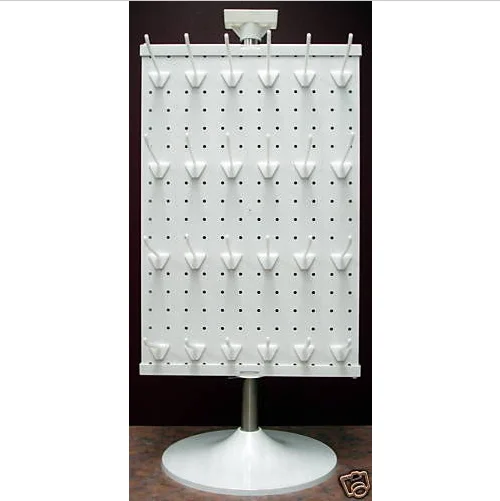 Floor Standing Rotating Metal Pegboard Jewelry Display Stand Buy