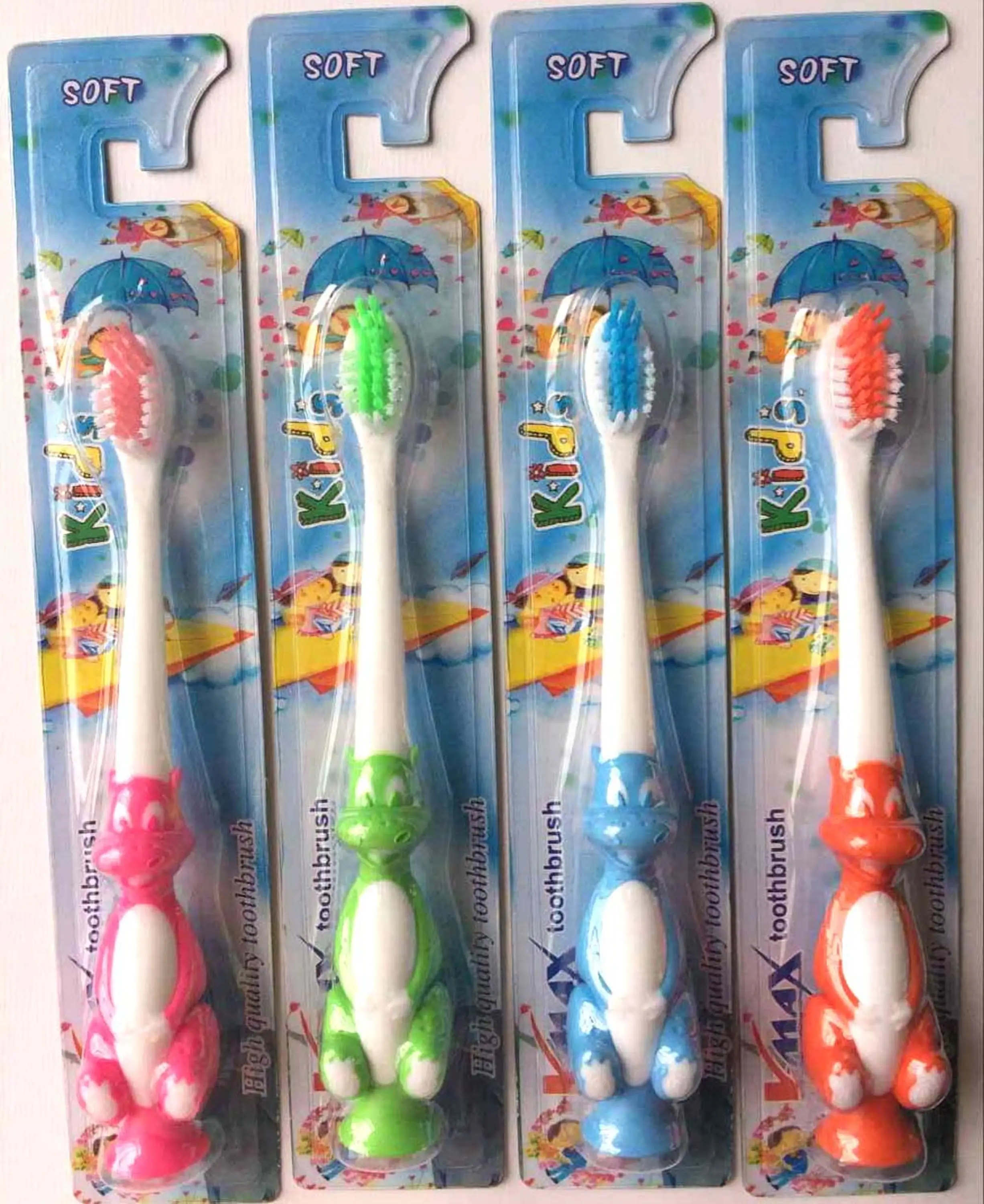 Best Wholesale Own Design Dinosaur Shape 3d Cartoon Kids Toothbrush