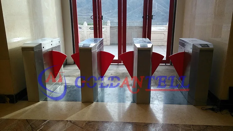 High-Speed 0.2s Turnstile Gate with 304 Grade Stainless Steel and RFID Interface for Secure Access Control