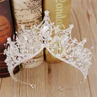 Wholesale High Quality Crystal Shiny Silver Tiaras and Crowns Wedding