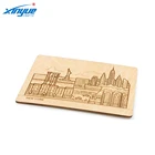 Gift Wooden Business Card By Laser Cutting And Engraving OEM Welcomed Souvenir Gift Card