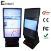 47 inch lcd digital signage floor stand black frame display tv with shoe shine function