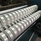 white color single face satin ribbon tape 50mm x 200m rolls packing
