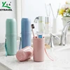 Wheat straw portable travel toothbrush cup Low Price For Sale travel carrying toothbrush case