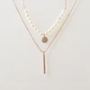 nature fresh pearl double chain 925 silver necklace fine quality jewelry wholesale