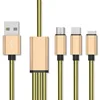 3 in 1 elastic for iphone charging cable use mobile phone tablet charging sync data cable line