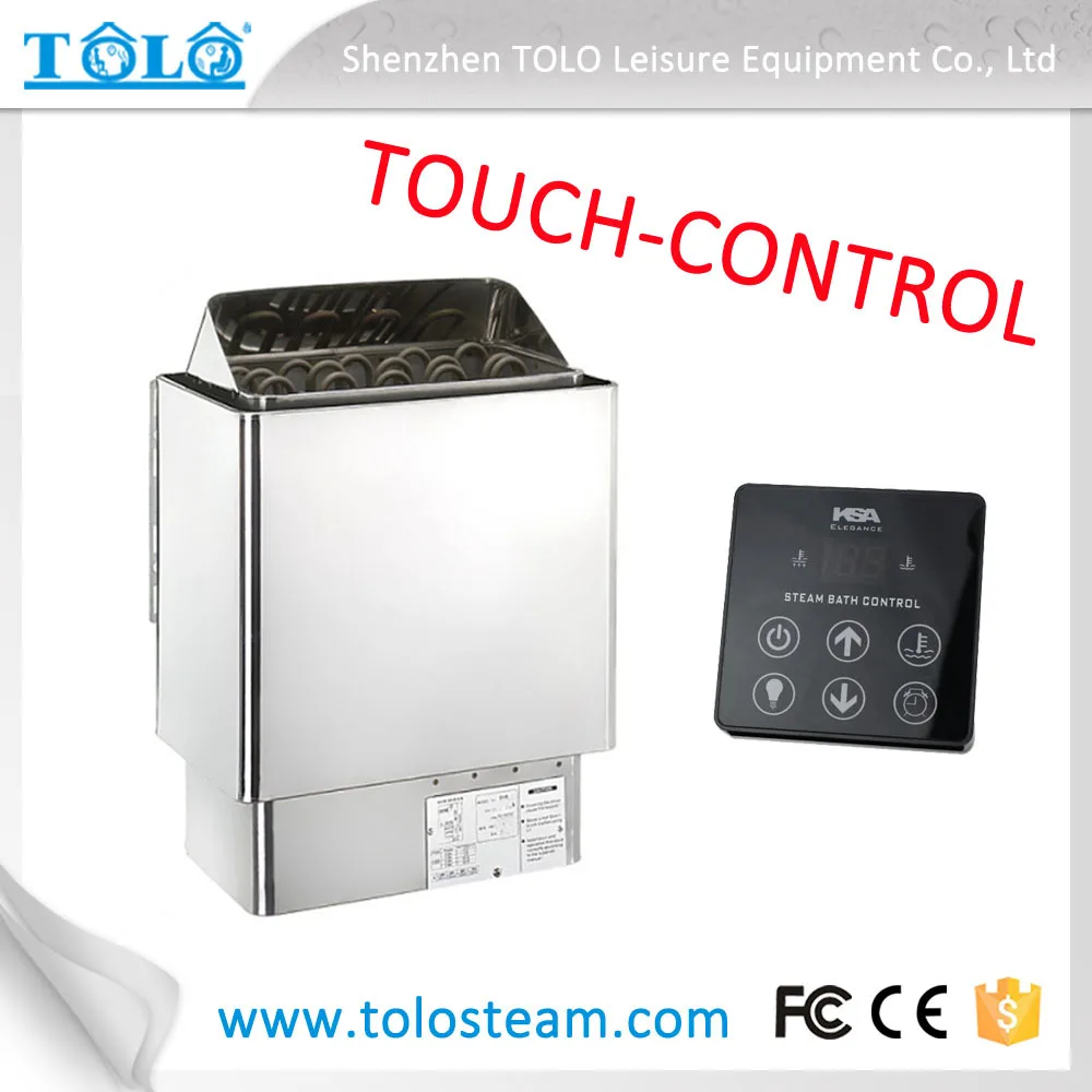 Touch panel stainless steel residential electrical sauna heater