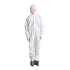 Womens disposable water proof white protective painters coveralls jumpsuit