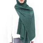 2019 new fashion pleated chiffon hijabs scarfs for modern women