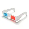 Salange 40pcs/lot Red Blue 3D Glasses with High Clear Glasses Cyan Anaglyph Simple 3D Movie Game for Home LCD Projector TV