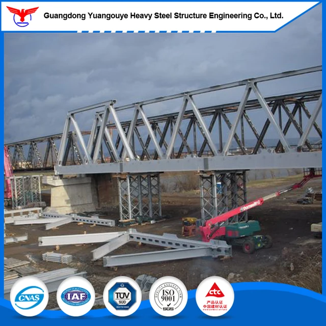 18m steel truss compact panel steel structure bridge for vehicle