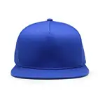 Cheap blank flat bill cap navy blue snapback party hat custom 6 panels cheap hip hop cap