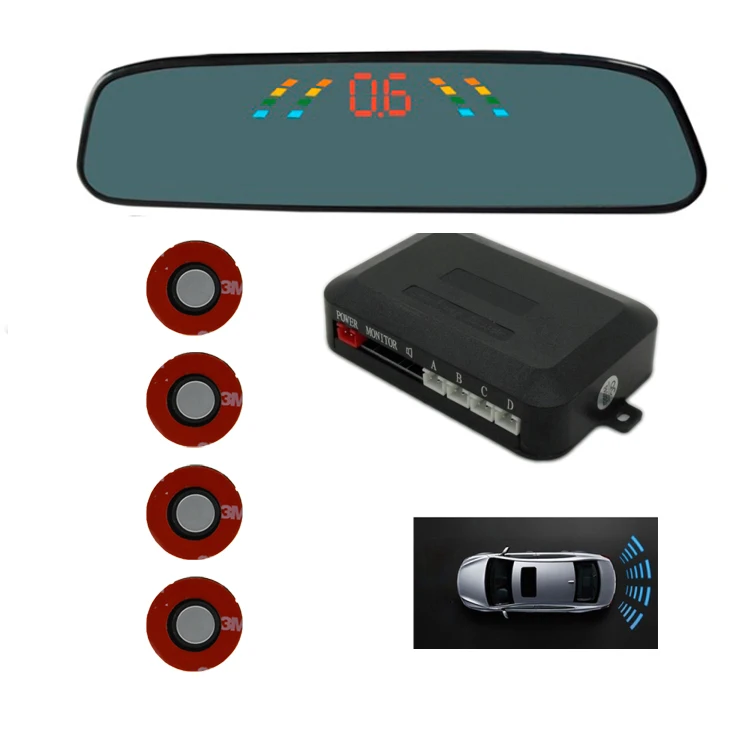 4 flat sensor reverse assistant parking car reversing system parking sensor - ANKUX.COM