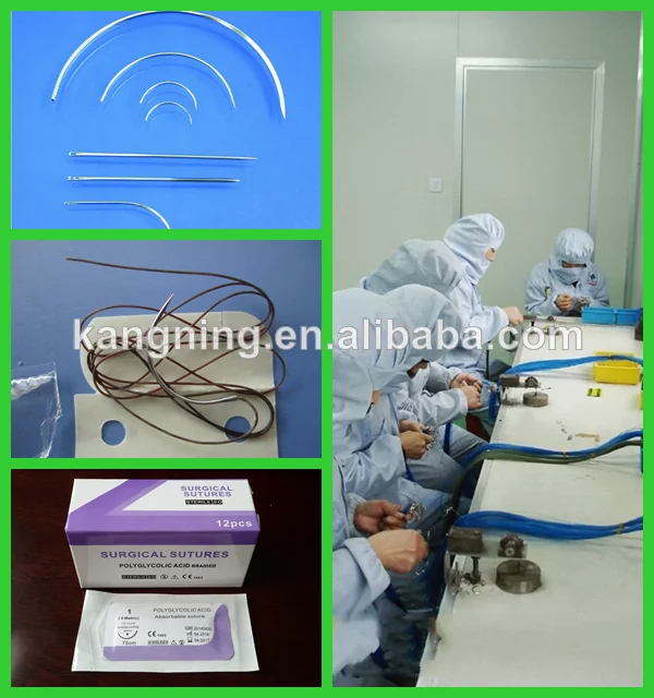 Surgical sutures with needle-Factory with CE/ISO