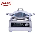 Commercial table top electric stove induction cooker touch panel, concave induction cooker with single wok