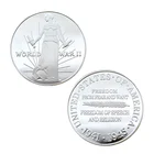 Top Quality custom World war II coins no minimum silver 999 souvenir coin