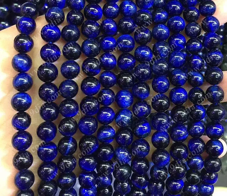Wholesale Natural Tiger Eye Beads Green Mineral Gemstones Star-Shaped Round Gems