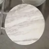 White Volakas Stone Marble Table Top Replacement
