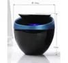 Portable Wireless Mini BT Speaker Super Bass Boombox Sound box with Mic TF Card FM Radio LED Light Touching Buttons