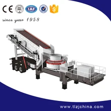 High efficiency mobile stone crushing plant mobile crusher machine for sale