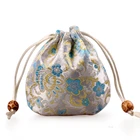 Promotional bulk cheap factory custom satin drawstring gift pouch hair package bag