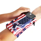 Custom Logo Elastic Armband Id Card Holder Bag For Phone